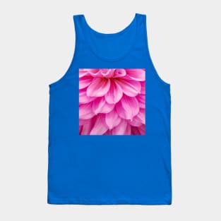 Hot Pink Dahlia Close Up Flower Tank Top